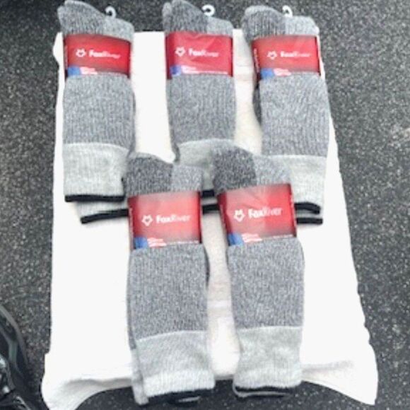 Socks . Wool Heavyweight Mid-Calf Boot . Large . (5 Packages) #6600L Fox River - Picture 1 of 5